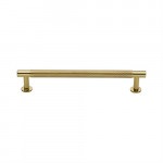 M Marcus Heritage Brass Partial Knurled Design Cabinet Pull with Rose 160mm Centre to Centre